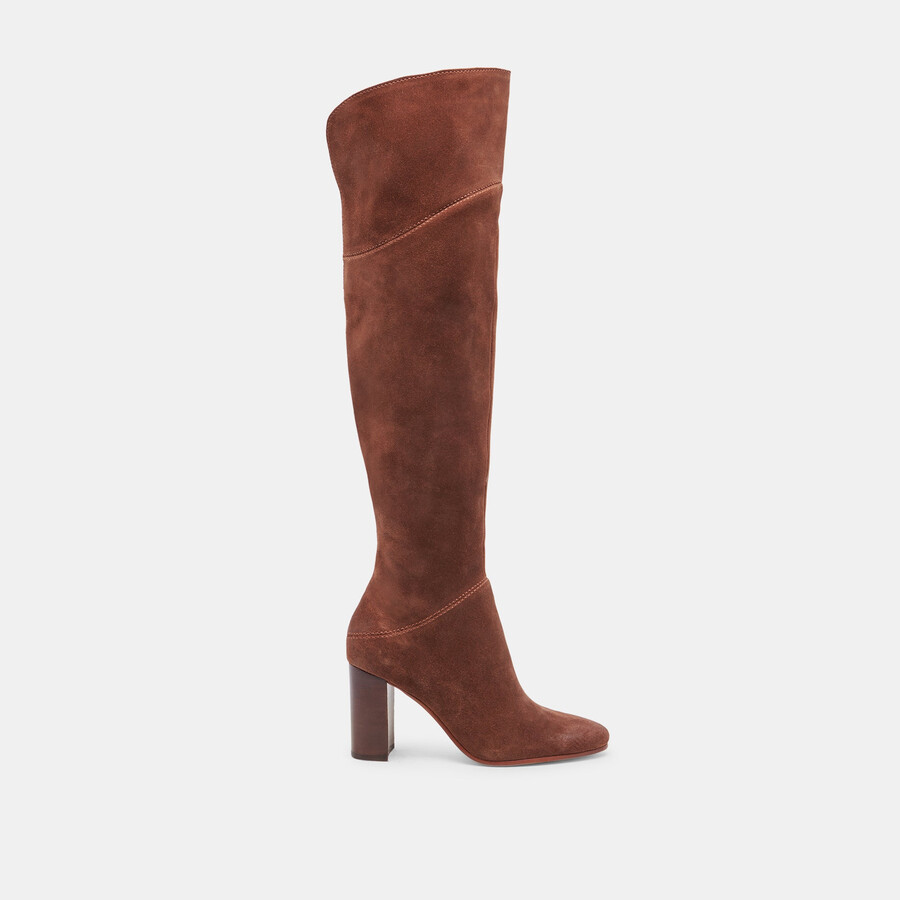 sury boots dark saddle suede