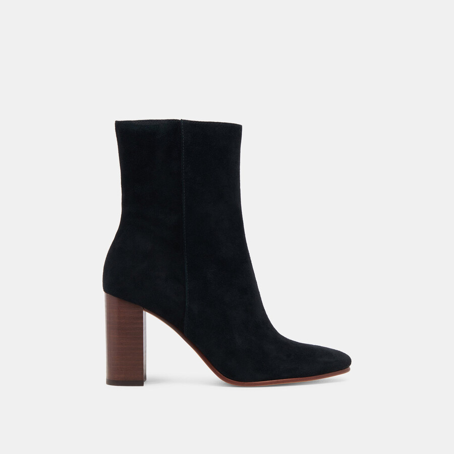 suzy booties onyx suede