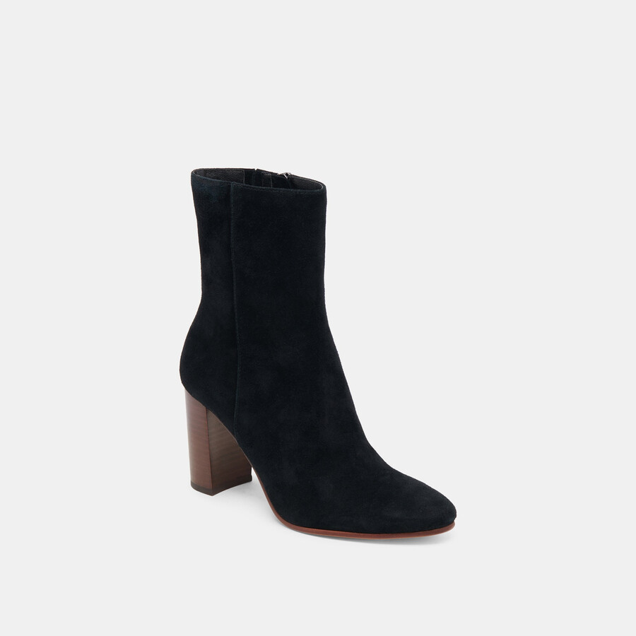 suzy booties onyx suede