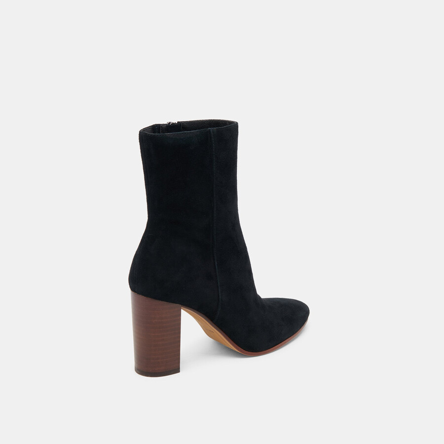 suzy booties onyx suede