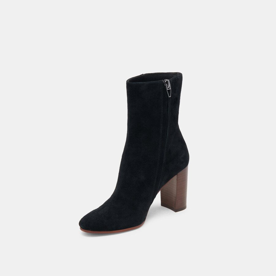suzy booties onyx suede