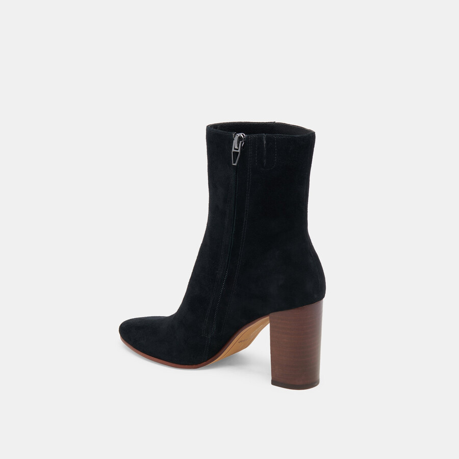 suzy booties onyx suede