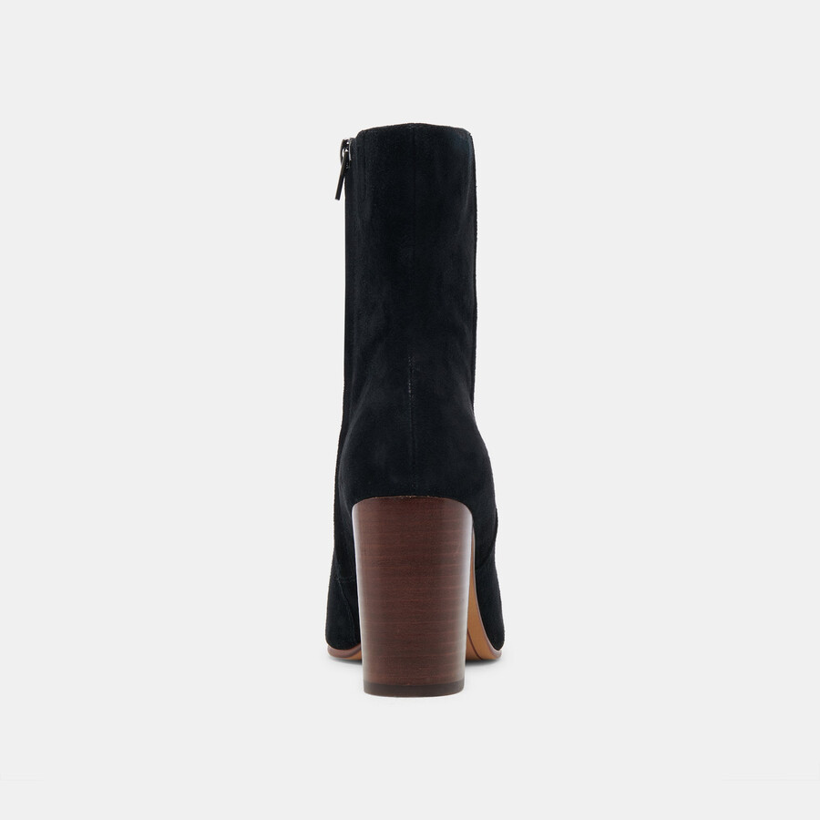 suzy booties onyx suede