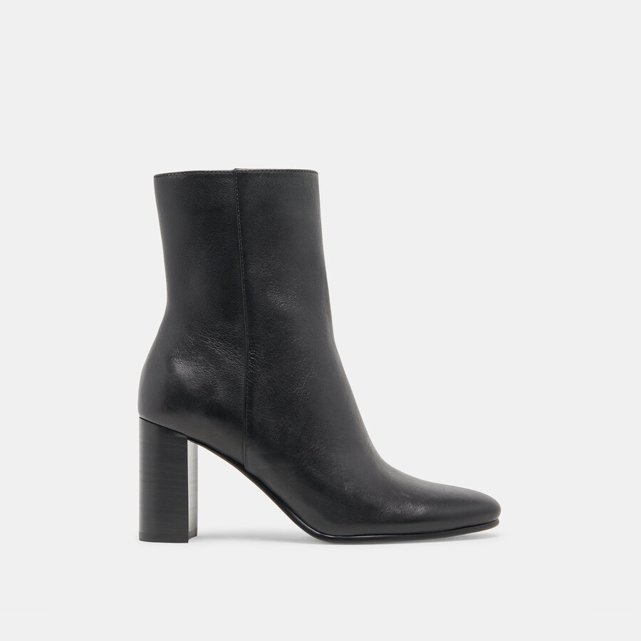 suzy booties black leather
