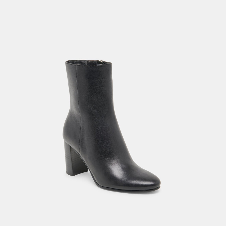 suzy booties black leather