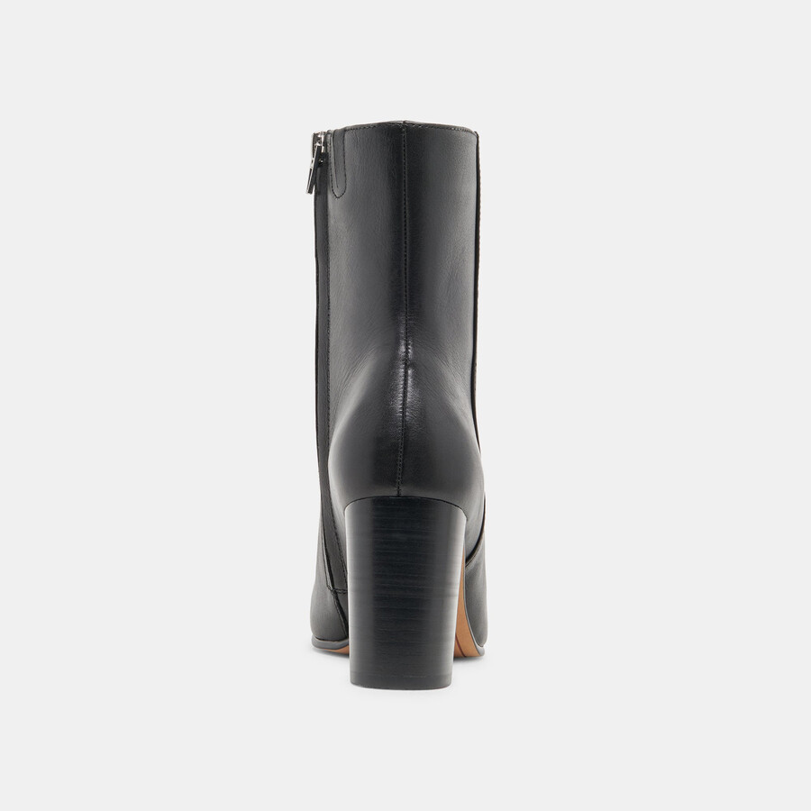 suzy booties black leather