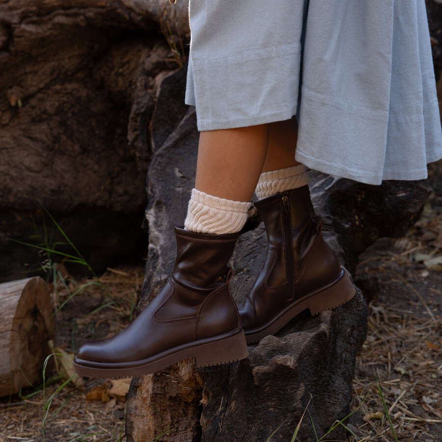 simaya h2o boots mahogany leather