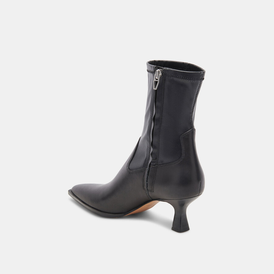 arya wide calf boots black leather