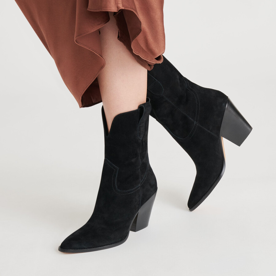 jessey boots onyx suede