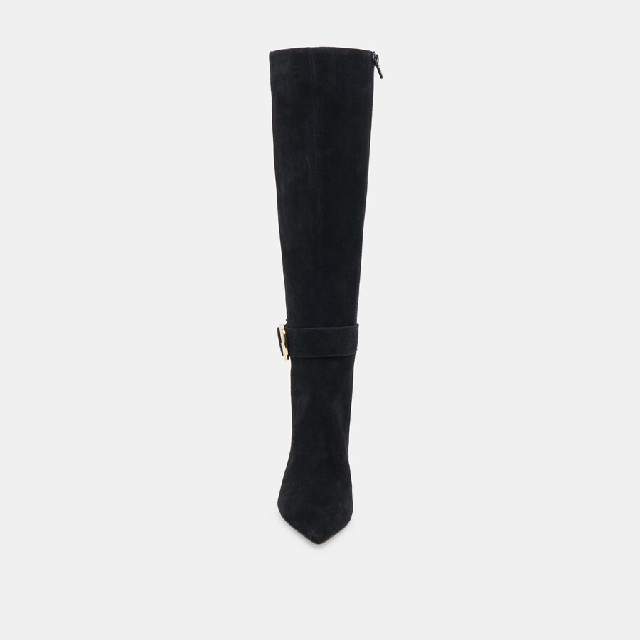 kinzy boots onyx suede
