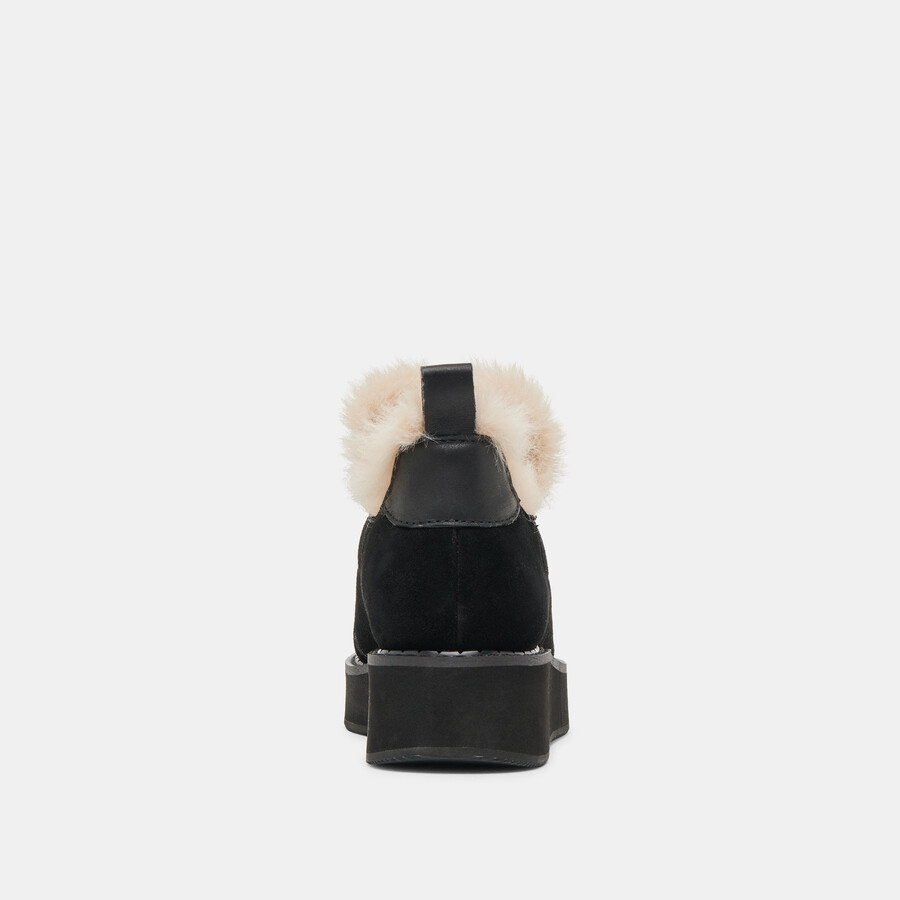 ardy plush h2o booties onyx suede
