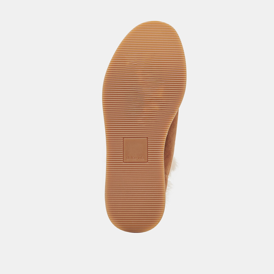 ardy plush h2o booties pecan suede