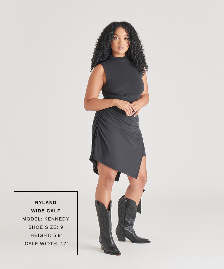 ryland wide calf boots black leather