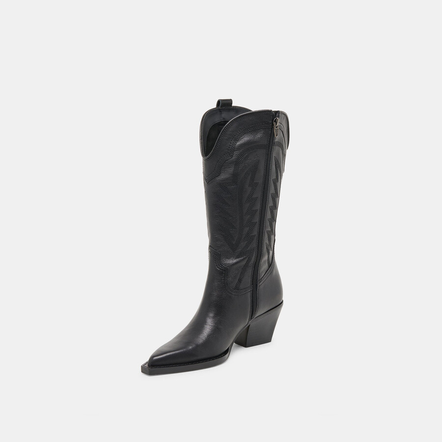 ryland wide calf boots black leather