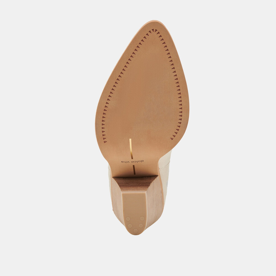 jessey floral boots creme nubuck
