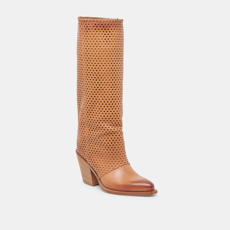 boone boots cognac leather
