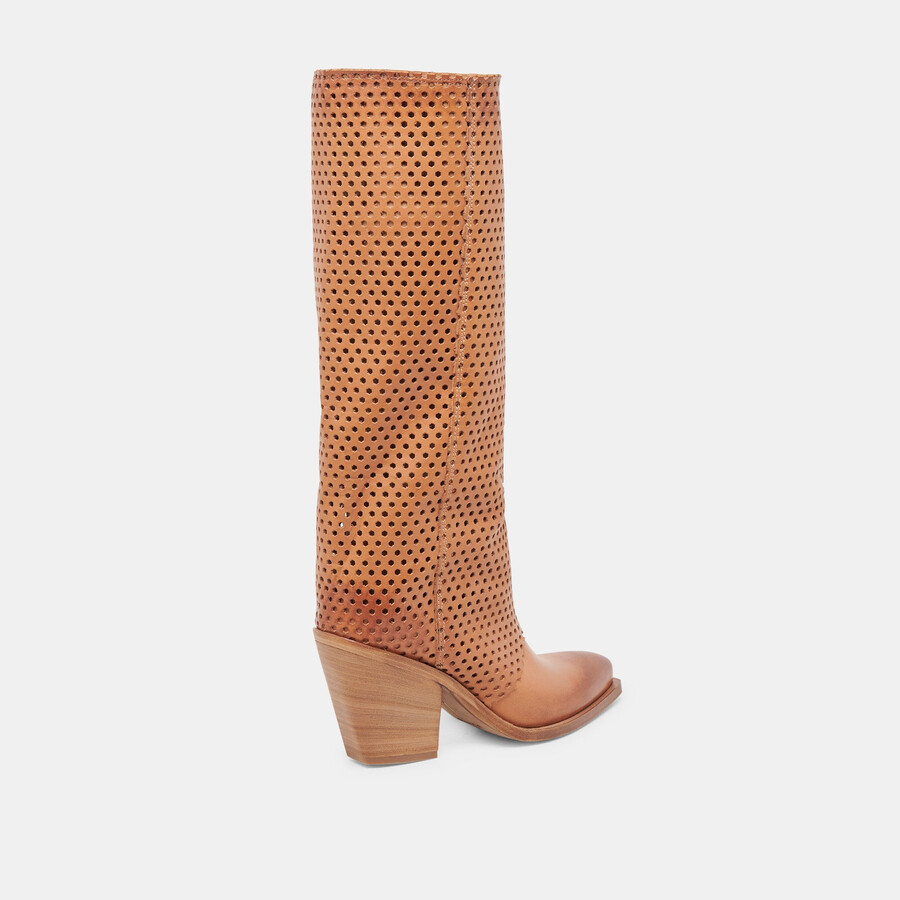 boone boots cognac leather