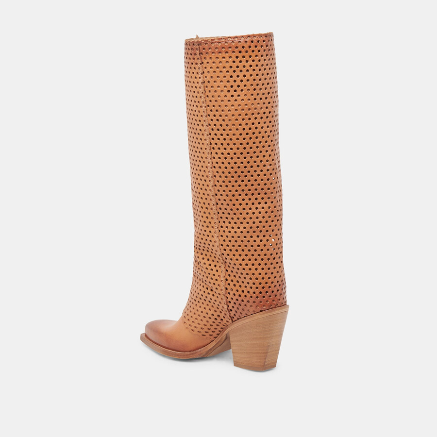 boone boots cognac leather