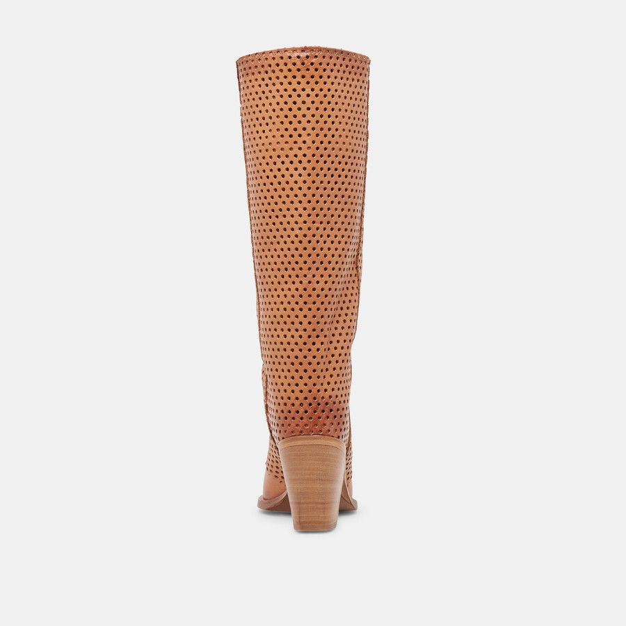 boone boots cognac leather