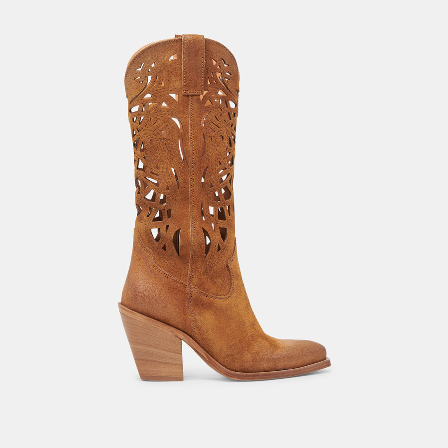 waylan boots chestnut suede
