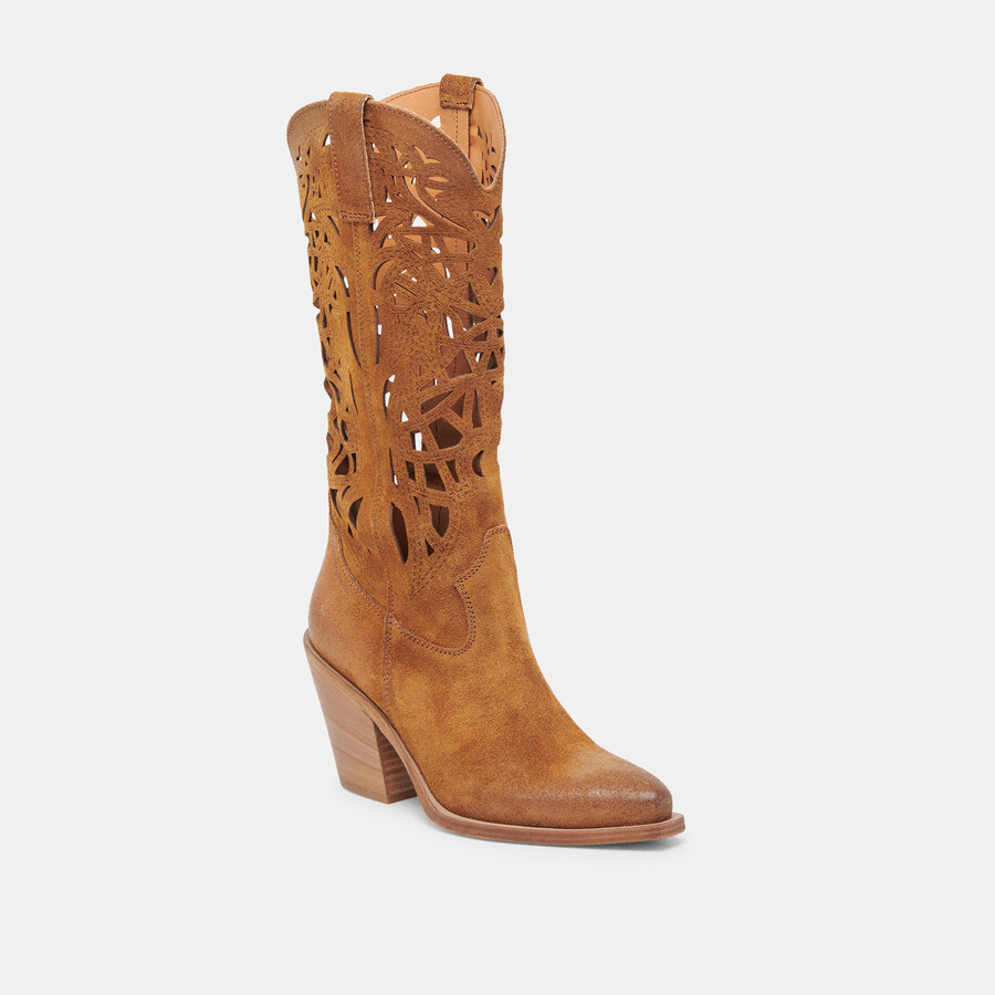 waylan boots chestnut suede