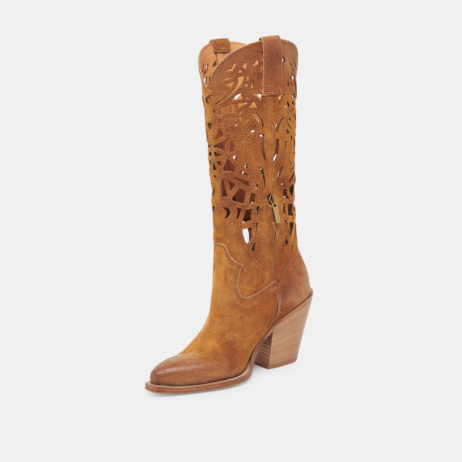 waylan boots chestnut suede
