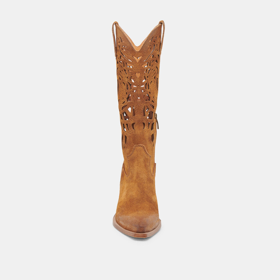 waylan boots chestnut suede