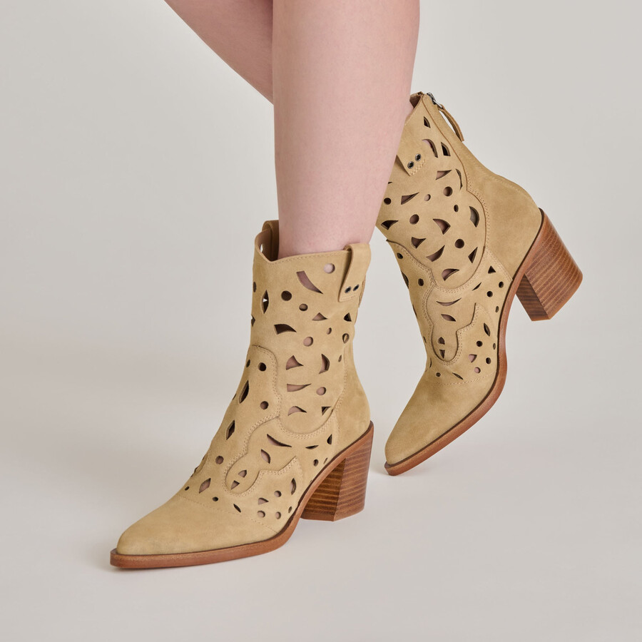 zenobi booties dk taupe suede