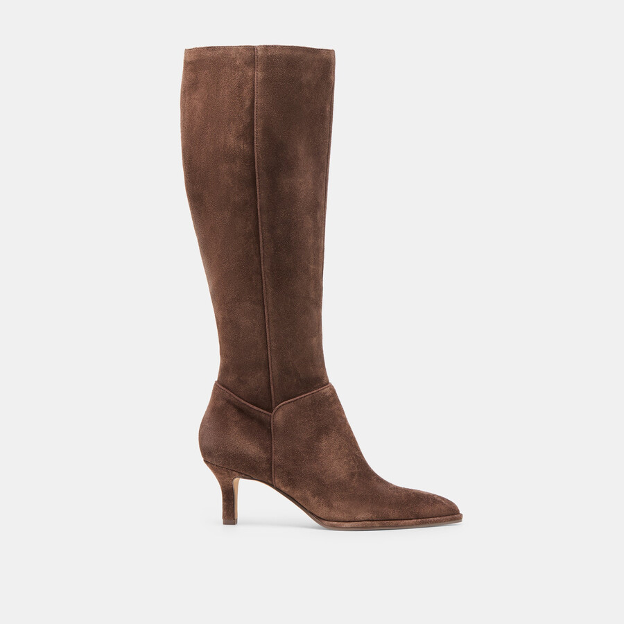 aldy boots dk brown suede