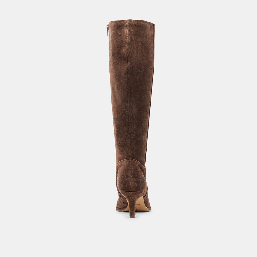aldy boots dk brown suede