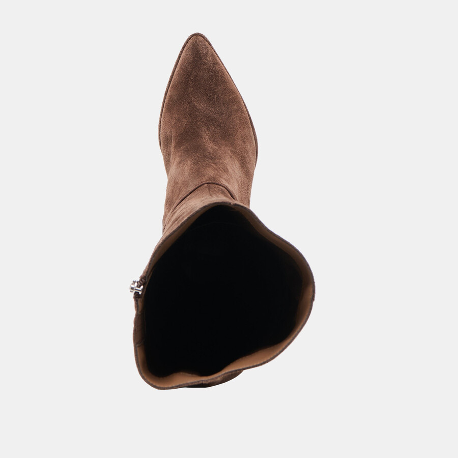 aldy boots dk brown suede