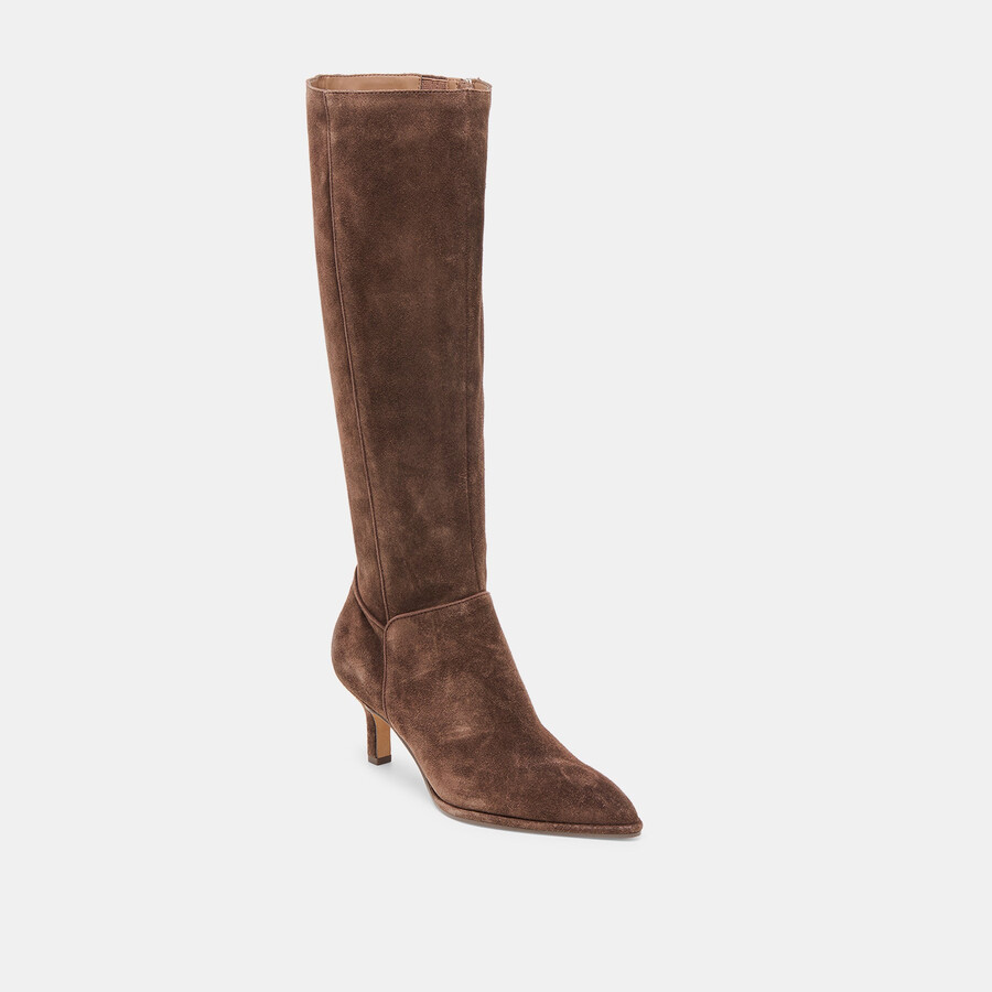 aldy boots dk brown suede