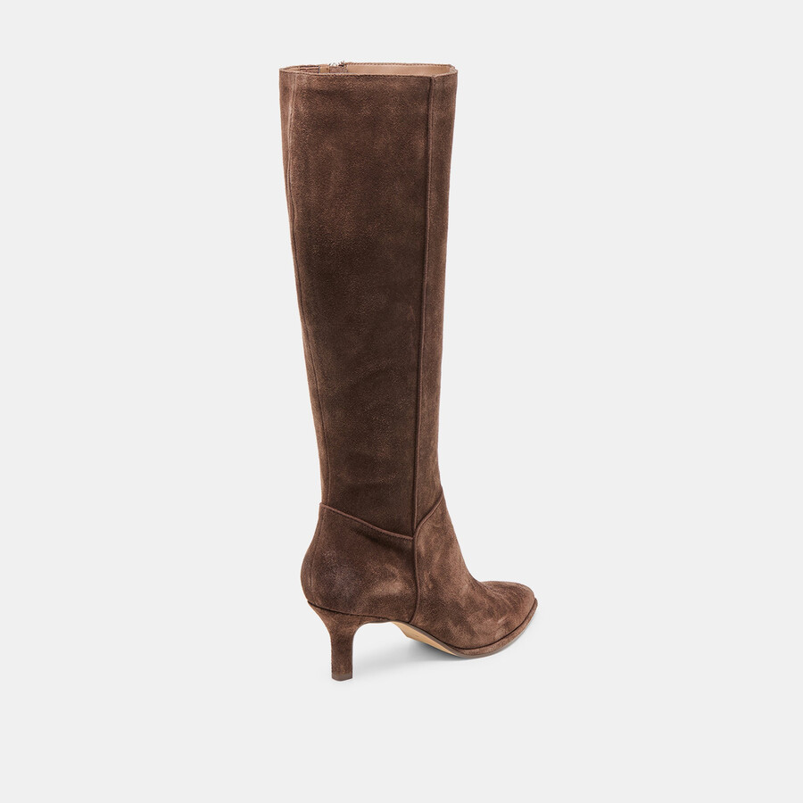aldy boots dk brown suede