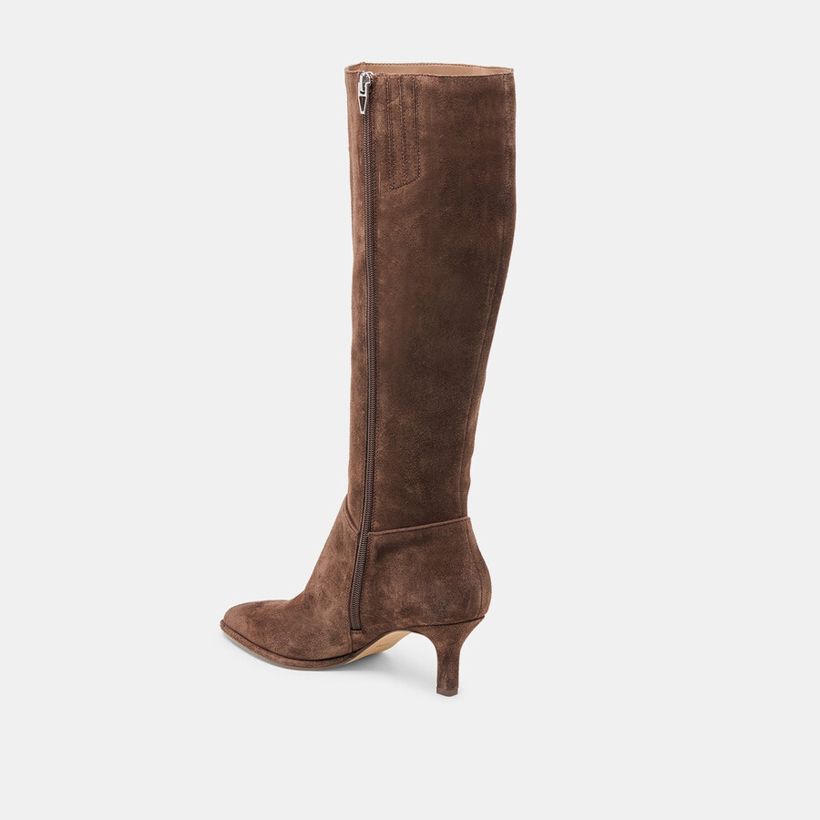 aldy boots dk brown suede