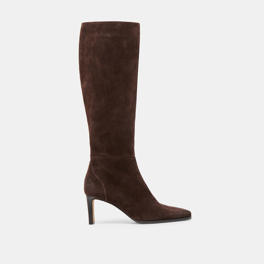 emmi boots dk brown suede
