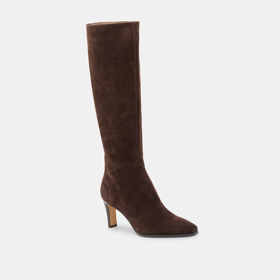 emmi boots dk brown suede
