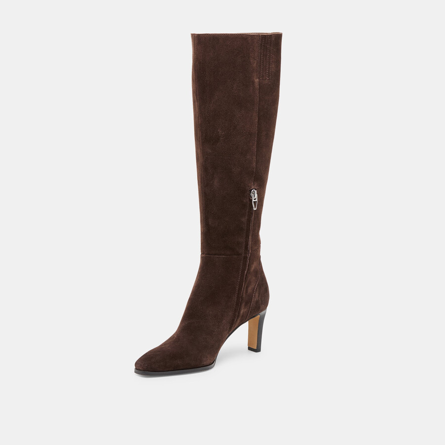 emmi boots dk brown suede