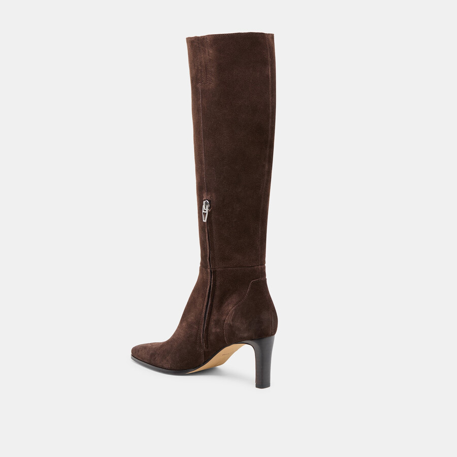 emmi boots dk brown suede