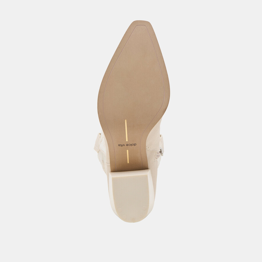 vorah pearl boots creme sequin