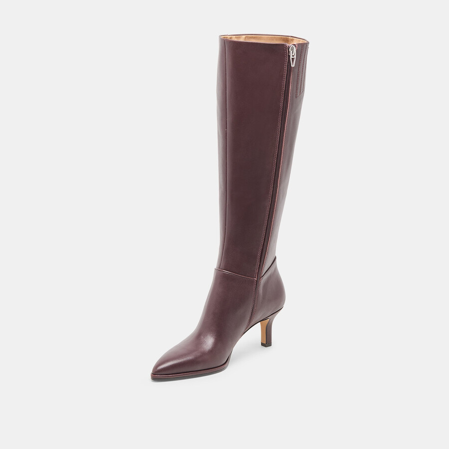 aldy wide calf boots mulberry leather