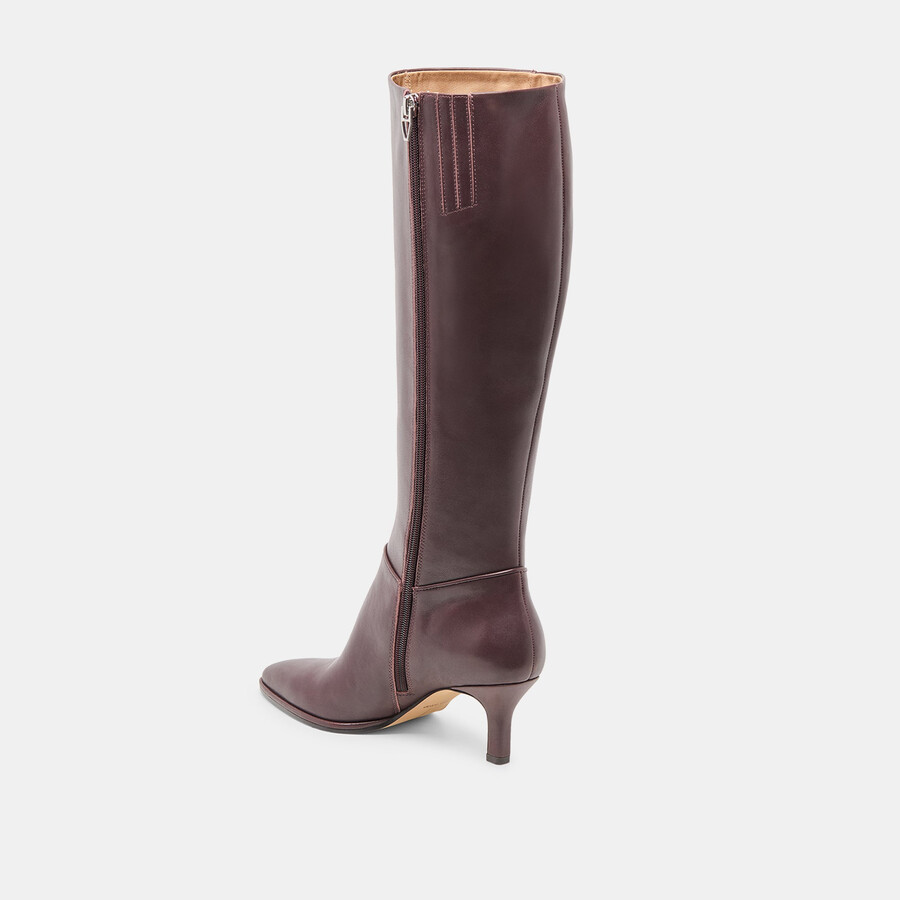 aldy wide calf boots mulberry leather