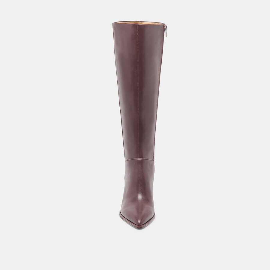 aldy wide calf boots mulberry leather