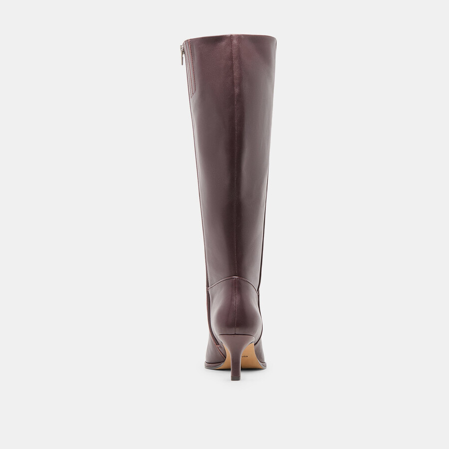 aldy wide calf boots mulberry leather