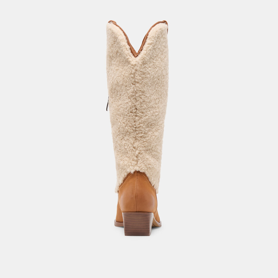mykel plush boots caramel nubuck