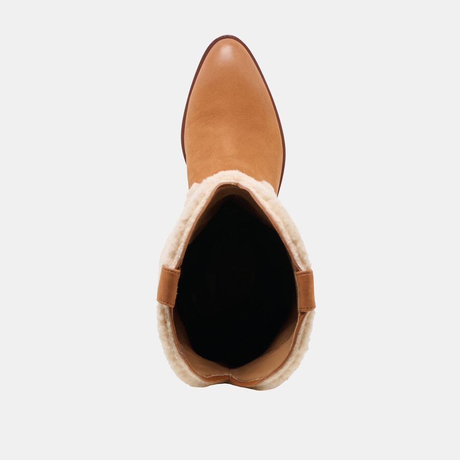 mykel plush boots caramel nubuck