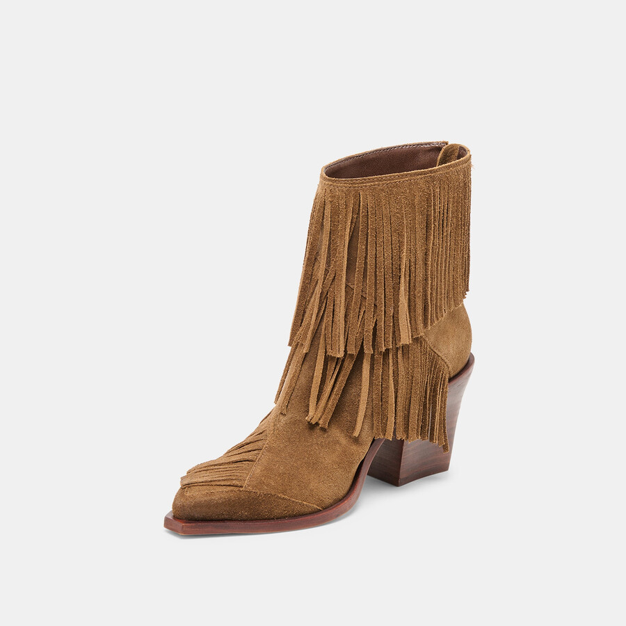 torey booties chestnut suede