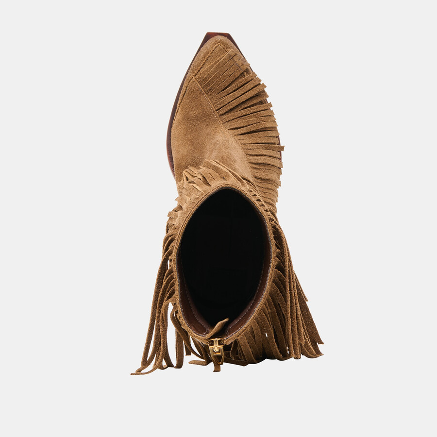 torey booties chestnut suede