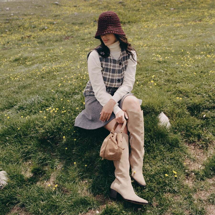 virona h2o boots dk taupe suede