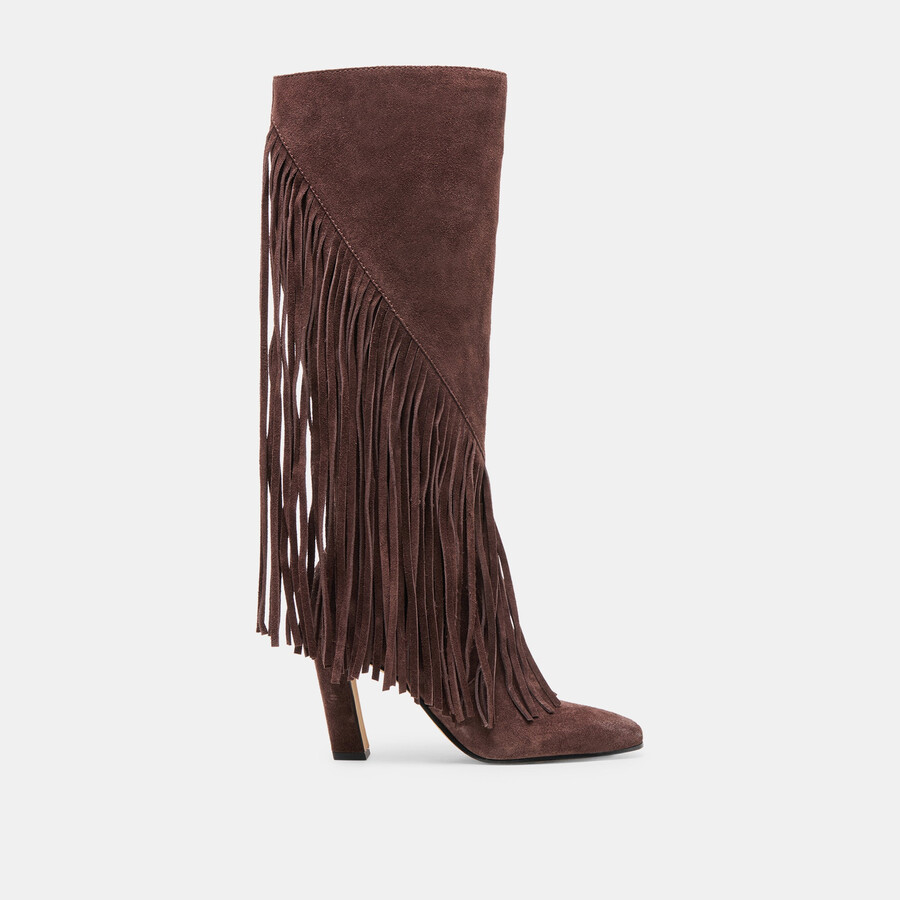 giano boots mahogany suede