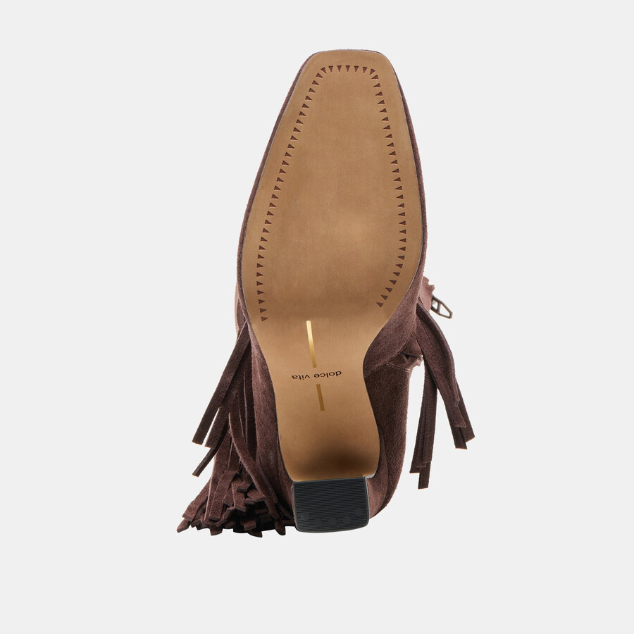 giano boots mahogany suede